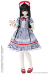 1/6 Pure Neemo Wear PNS Yumemiru Shoujo no Alice Dress Set Blue Stripe (DOLL ACCESSORY)ㅤ