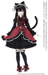 1/3 Scale 45 Cat Ears Gothic Jumper Skirt set Red Check x Black (DOLL ACCESSORY)ㅤ