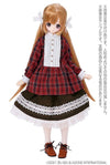 Pure Neemo Wear Komorebi Mori no Oyofukuya-san PNS Hide-n-Seek Tunic Blouse Red Checker (DOLL ACCESSORY)ㅤ