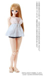 1/3 Scale AZO2 Scalloped Lace Camisole White x Light Blue (DOLL ACCESSORY)ㅤ