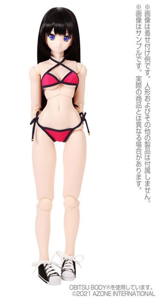 1/3 Scale AZO2 Triangle String Bikini set Navy x Pink (DOLL ACCESSORY)ㅤ