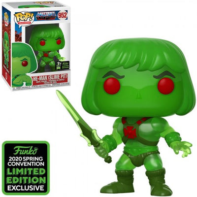FUNKO POP TELEVISION MASTERS OF THE UNIVERSE EXCLUSIVE ECCC 2020 - HE-MAN (SLIME PIT) 952