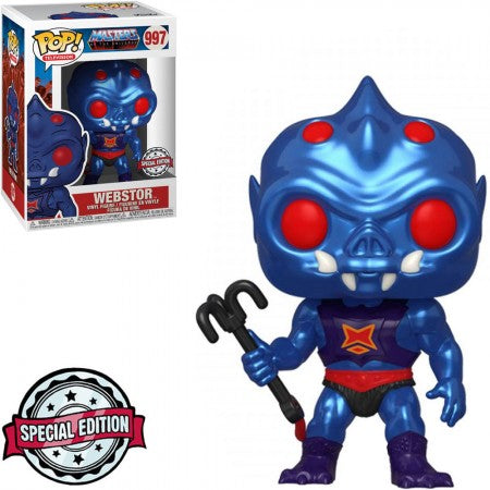 FUNKO POP TELEVISION MASTERS OF THE UNIVERSE EXCLUSIVE - WEBSTOR 997 METALLIC