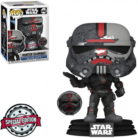 FUNKO POP STAR WARS LA LOTE MALA EXCLUSIVA - CAZADOR CON PIN 446