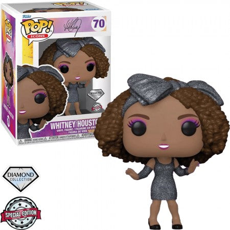FUNKO POP ICONS EXCLUSIVE - WHITNEY HOUSTON 70 (DIAMOND COLLECTION)