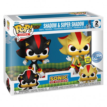 FUNKO POP GAMES SONIC THE HEDGEHOG - SHADOW & SUPER SHADOW 2-PACK (71326)