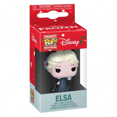 CHAVEIRO FUNKO POP KEYCHAIN DISNEY HOLIDAY - ELSA (86078)