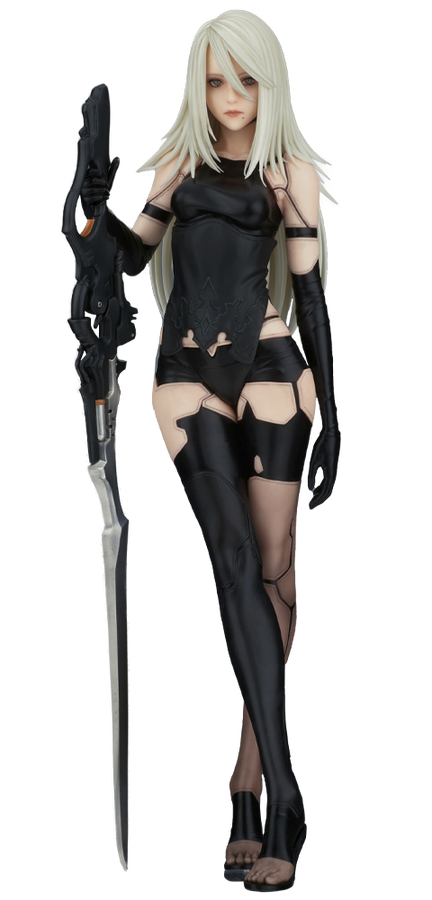 A2 (YoRHa Type A No. 2) – FLARE Co. Ltd. – ActionFigure Brasil — com base expositora