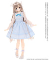 1/6 Pure Neemo Wear PNS Dot Tulle Ribbon Socks B set White, Alice Blue (DOLL ACCESSORY)ㅤ