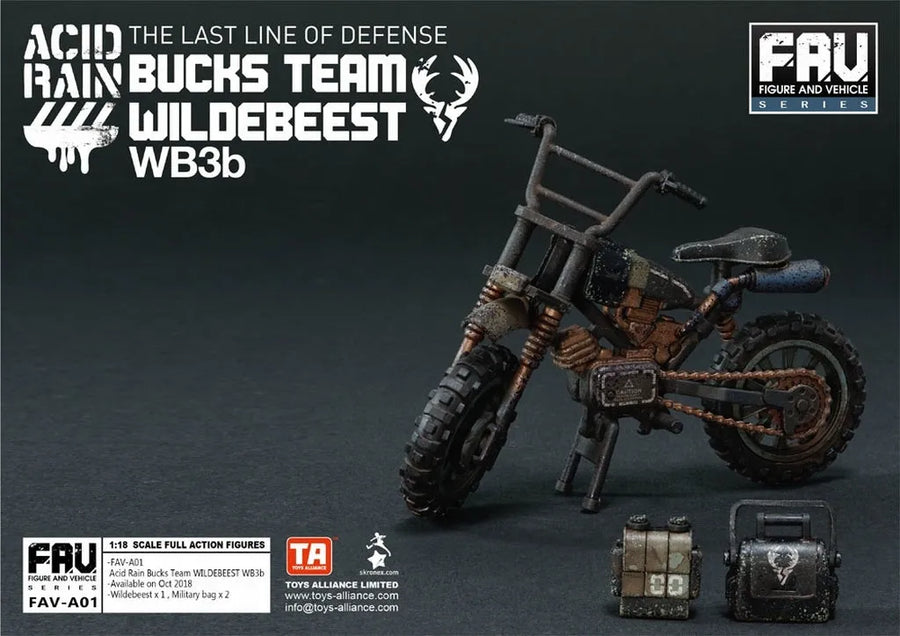 Acid Rain World FAV-A01 Acid Rain Bucks Team Wildebeest WB3bㅤ – Alphamax – ActionFigureBrasil