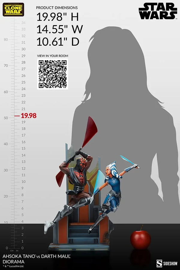 Ahsoka Tano vs Darth Maul - LIMITED EDITION: 2500 – Sideshow Collectibles – ActionFigure Brasil