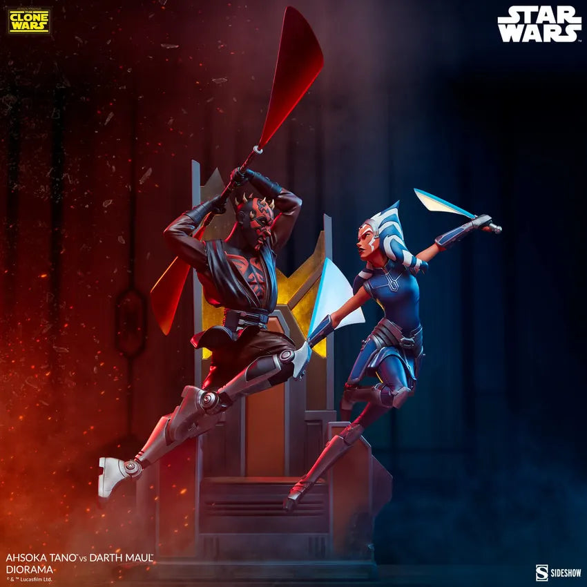 Ahsoka Tano vs Darth Maul - LIMITED EDITION: 2500 – Sideshow Collectibles – ActionFigure Brasil