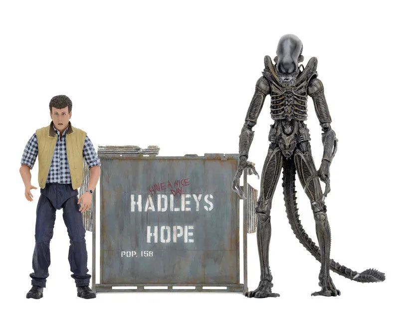 Alien / 7 Inch Action Figure Series: Hadleys Hope, Carter Burke & Concept Warrior Setㅤ – Neca – ActionFigureBrasil