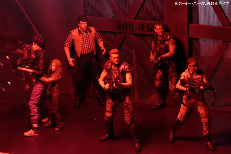 Alien / 7 Inch Action Figure Series: Hadleys Hope, Carter Burke & Concept Warrior Setㅤ – Neca – ActionFigureBrasil