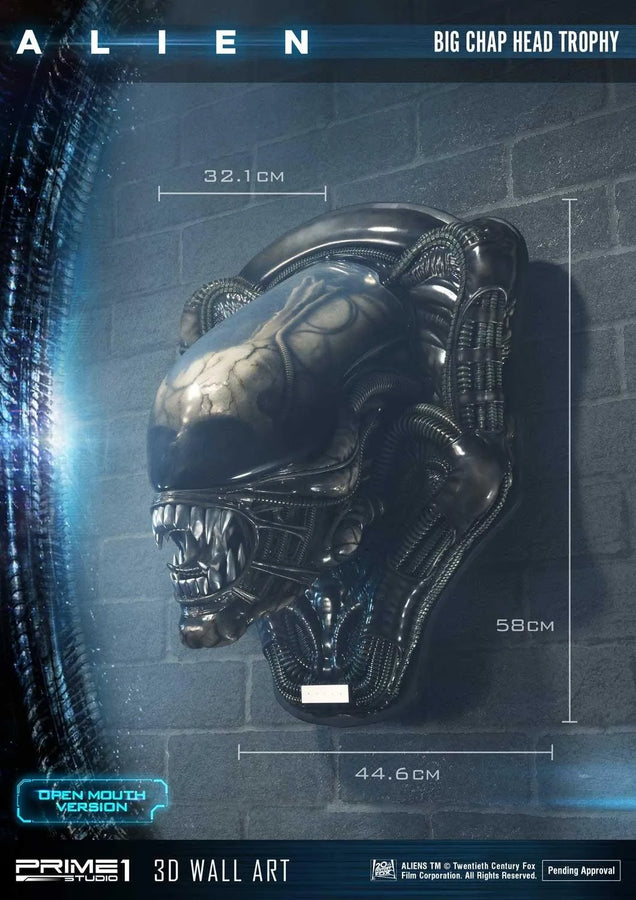 Alien Big Chap Head Trophy (Open Mouth Version) Alien (Film) – Prime1Studio – ActionFigure Brasil