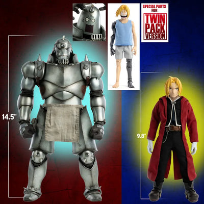 Alphonse Elric & Edward Elric – Threezero – ActionFigure Brasil — ambientada