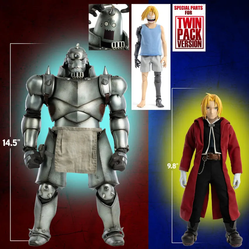 Alphonse Elric & Edward Elric – Threezero – ActionFigure Brasil