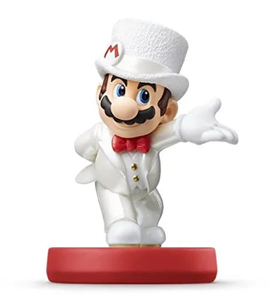 amiibo - Super Mario Series - Mario - Wedding Outfitㅤ – Nintendo – ActionFigureBrasil — ângulo diferente
