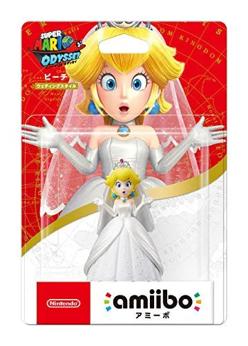 amiibo - Super Mario Series - Peach - Wedding Outfitㅤ – Nintendo – ActionFigure Brasil