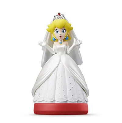 amiibo - Super Mario Series - Peach - Wedding Outfitㅤ – Nintendo – ActionFigureBrasil — ângulo diferente