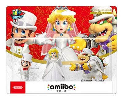amiibo - Super Mario Series - Triple Wedding Set - Mario - Peach - Bowserㅤ – Nintendo – ActionFigureBrasil