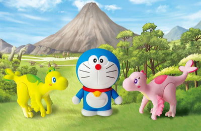 Ania "Movie Doraemon: Nobita' New Dinosaur" Doraemon & Kyu & Myu (Infancy)ㅤ – Takara Tomy – ActionFigureBrasil