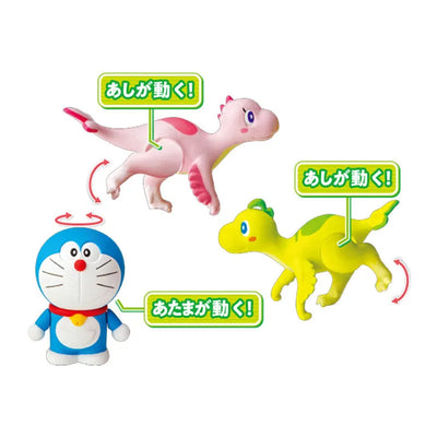 Ania "Movie Doraemon: Nobita' New Dinosaur" Doraemon & Kyu & Myu (Infancy)ㅤ – Takara Tomy – ActionFigure Brasil — ângulo diferente