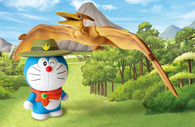 Ania "Movie Doraemon: Nobita' New Dinosaur" Doraemon & Pteranodonㅤ – Takara Tomy – ActionFigureBrasil