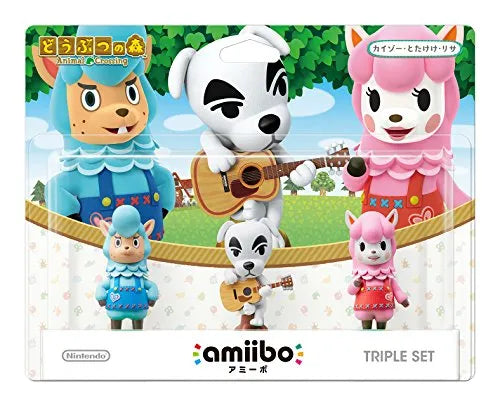 Animal Crossing - amiibo - Cyrus, K.K. & Reese Setㅤ – Nintendo – ActionFigure Brasil