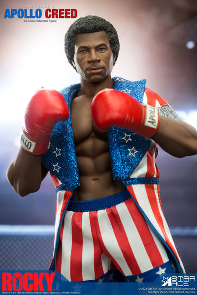 Apollo Creed (Deluxe Version) (Deluxe Version) – Star Ace Toys Ltd. – ActionFigure Brasil — com base expositora