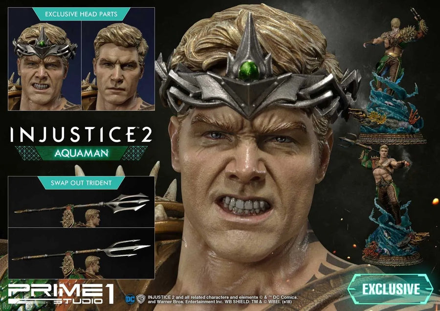 Aquaman (Exclusive Version) Injustice 2 – Prime1Studio – ActionFigure Brasil