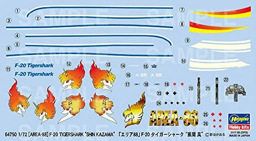 Area 88 - F-20 Tigershark - 1/72 (Hasegawa)ㅤ – Hasegawa As Manufacturer – ActionFigure Brasil — detalhe do produto