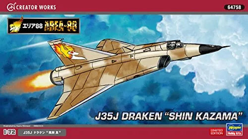 Area 88 - J35J Draken - 1/72 - Shin Kazama (Hasegawa)ㅤ – Hasegawa As Manufacturer – ActionFigureBrasil