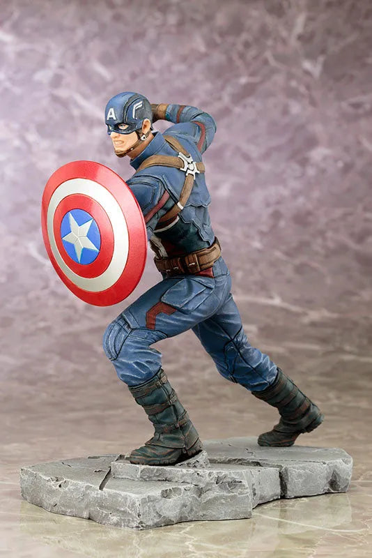 ARTFX+ - Captain America Civil War: Captain America Civil War 1/10 Easy Assembly Kitㅤ – Kotobukiya – ActionFigureBrasil