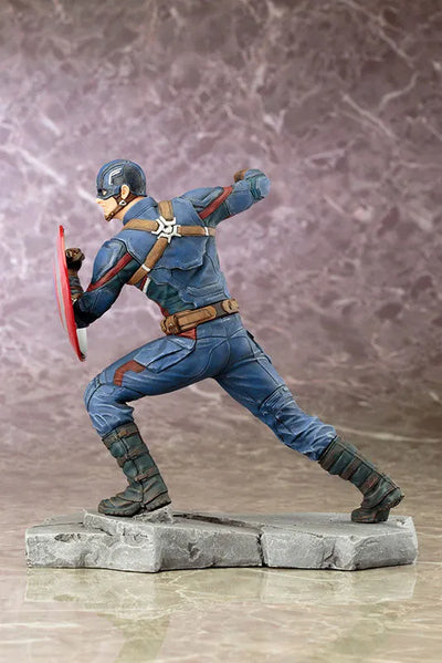 ARTFX+ - Captain America Civil War: Captain America Civil War 1/10 Easy Assembly Kitㅤ – Kotobukiya – ActionFigureBrasil — detalhe do produto