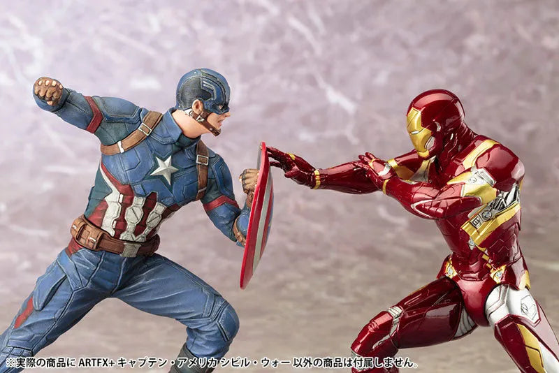 ARTFX+ - Captain America Civil War: Captain America Civil War 1/10 Easy Assembly Kitㅤ – Kotobukiya – ActionFigureBrasil