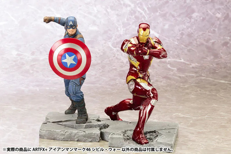 ARTFX+ - Captain America Civil War: Iron Man MARK46 Civil War 1/10 Easy Assembly Kitㅤ – Kotobukiya – ActionFigureBrasil