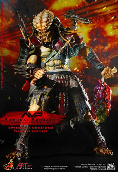 Artist Collection - 1/6 Scale Fully Posable Figure: AVP - Samurai Predator (By Takeya x Oniki)ㅤ – Gantaku – ActionFigureBrasil — ângulo diferente