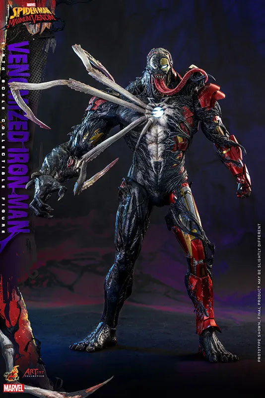 Artist Collection Spider-Man: Maximum Venom 1/6 Figure Iron Man (Venomized Ver.)ㅤ – Hot Toys – ActionFigure Brasil