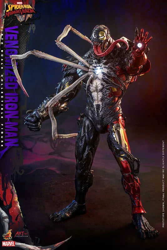 Artist Collection Spider-Man: Maximum Venom 1/6 Figure Iron Man (Venomized Ver.)ㅤ – Hot Toys – ActionFigure Brasil