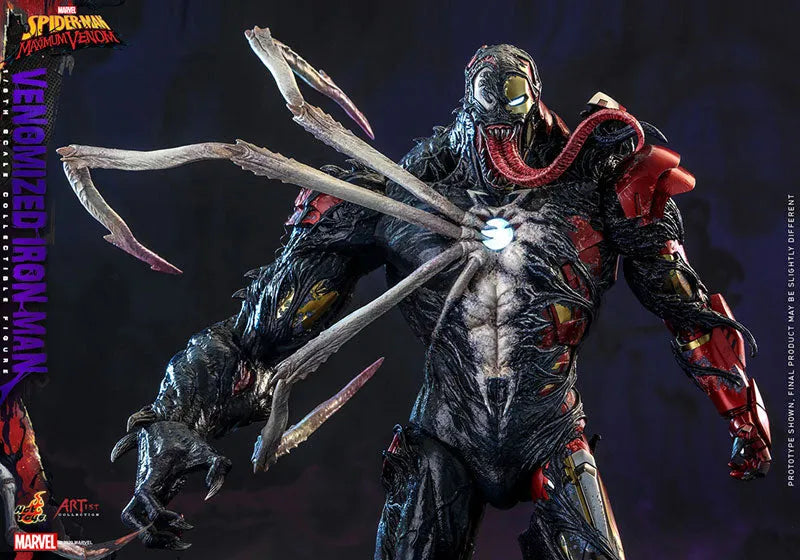 Artist Collection Spider-Man: Maximum Venom 1/6 Figure Iron Man (Venomized Ver.)ㅤ – Hot Toys – ActionFigure Brasil