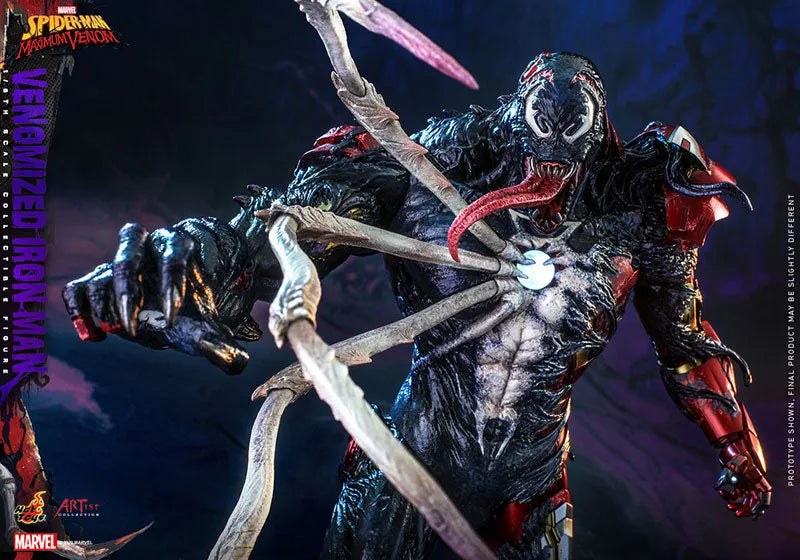 Artist Collection Spider-Man: Maximum Venom 1/6 Figure Iron Man (Venomized Ver.)ㅤ – Hot Toys – ActionFigure Brasil