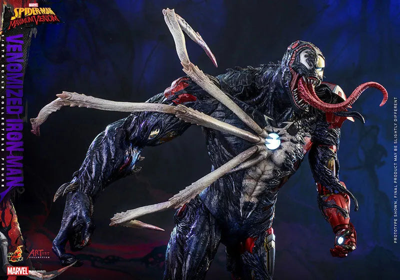 Artist Collection Spider-Man: Maximum Venom 1/6 Figure Iron Man (Venomized Ver.)ㅤ – Hot Toys – ActionFigure Brasil