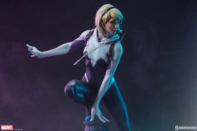 Artist Series "Spider-Verse Collection" Spider Gwen by Mark Brooks(Provisional Pre-order)ㅤ – Sideshow Collectibles – ActionFigureBrasil — ângulo diferente