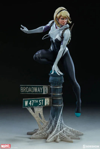 Artist Series "Spider-Verse Collection" Spider Gwen by Mark Brooks(Provisional Pre-order)ㅤ – Sideshow Collectibles – ActionFigureBrasil — com base expositora