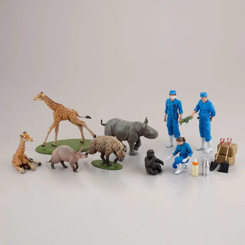 ARTPLA Zookeepers and Baby Gorilla Set 6Pack BOXㅤ – Kaiyodo – ActionFigureBrasil