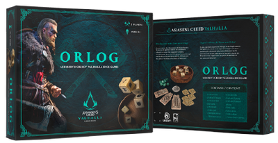 Assassin's Creed: Orlog Dice Game – PureArts – ActionFigure Brasil — com base expositora