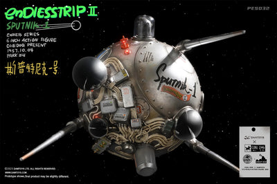 Astronaut and Sputnik 1 – Damtoys – ActionFigure Brasil — com base expositora
