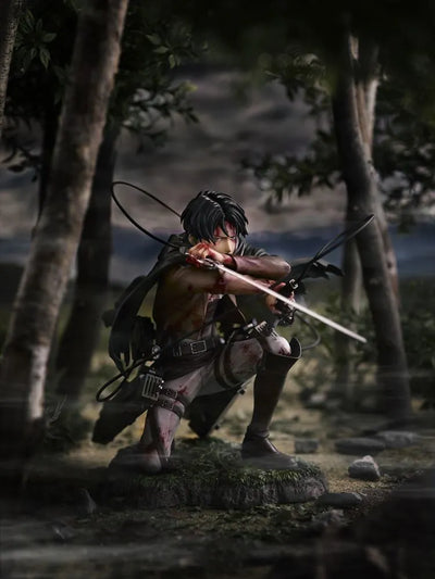 Attack on Titan: Shingeki no Kyojin - Levi - ARTFX J - 1/7 - Fortitude ver. - 2022 Re-release (Kotobukiya)ㅤ – Kotobukiya – ActionFigure Brasil — ambientada