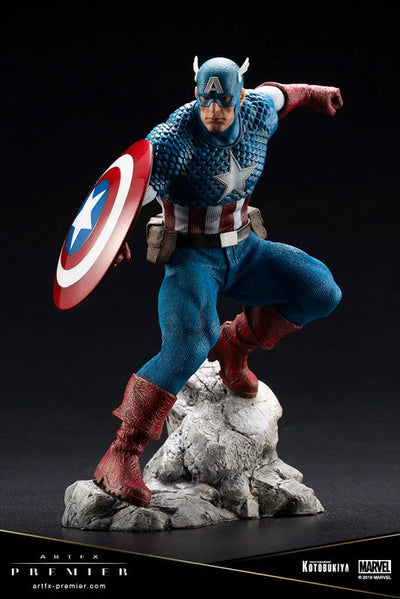 Avengers - Captain America - ARTFX PREMIER - 1/10 (Kotobukiya)ㅤ – Kotobukiya As Manufacturer – ActionFigureBrasil — embalagem